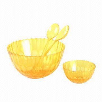 China Plastic Salad Bowl, Available in Various Sizes and Colors, Customized Colors/Designs are Welcome wholesale