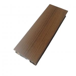 China Heat Transfer Surface Wood Grain Aluminium Profile Section For Construction wholesale