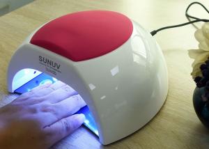 China Unique Low Heat Led Gel Nail Lamp , Electric Infrared Gel Nail Machine 365 + 405nm wholesale