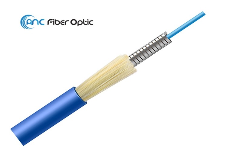 China Simplex Duplex 4F Armored Fiber Optic Cable With LC SC FC ST Connectors wholesale