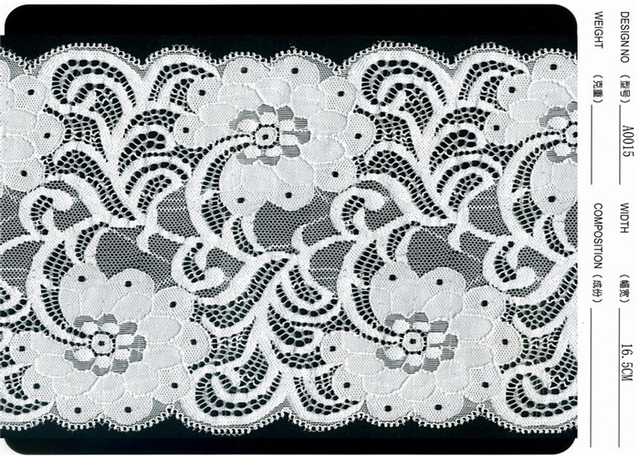 China Cotton Spandex Nylon Knitted Fabric Eyelash Lace for Wedding Dress wholesale
