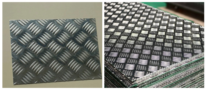 China 6061-T6 Five Bar Aluminium Checker Plate For Anti Slip Floor Board High Strength wholesale