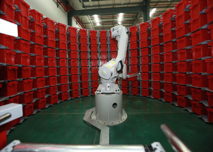 China E Commerce Robotic Storage And Retrieval System Epoxy Power Coating Surface wholesale