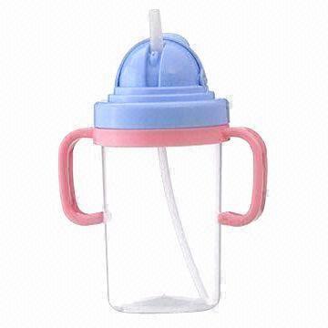 China Plastic Sippy Cup for Children, Customized Designs and Colors are Accepted wholesale
