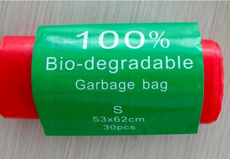 China 100% Biodegradable Compostable Grocery Shopping bag T-Shirt Bag for Take Out, compostable doggie poop bags wholesale