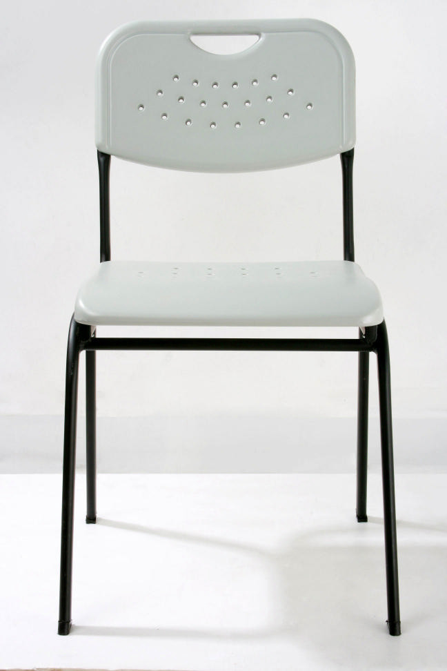 China White ESD Safe Lab Chairs Recreational Reinforced Backrest With Mouth Glyph Reinforcement wholesale
