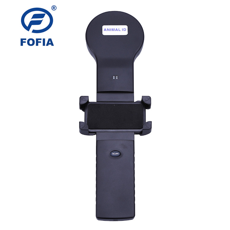 China Intelligent Microchip Rfid Reader Work With Mobile Phone , Rfid Cattle Tag Reader wholesale