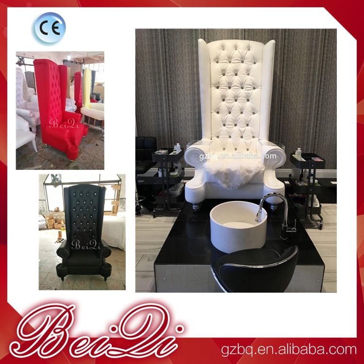 China High Back Throne Chair King Pedicure Chairs Used Nail Salon Furniture Queen Pedicure Spa Chair wholesale