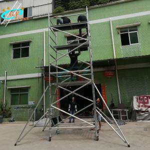 China Outdoor Removable Aluminum Telescopic Scaffold Tower Easy Install wholesale