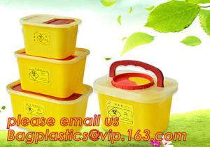 China BIOHAZARD WASTE CONTAINERS, PLASTIC STORAGE BOX, MEDICAL TOOL BOX, SHARP CONTAINER, SAFETY BOX, Disposable Hospital Bioh wholesale