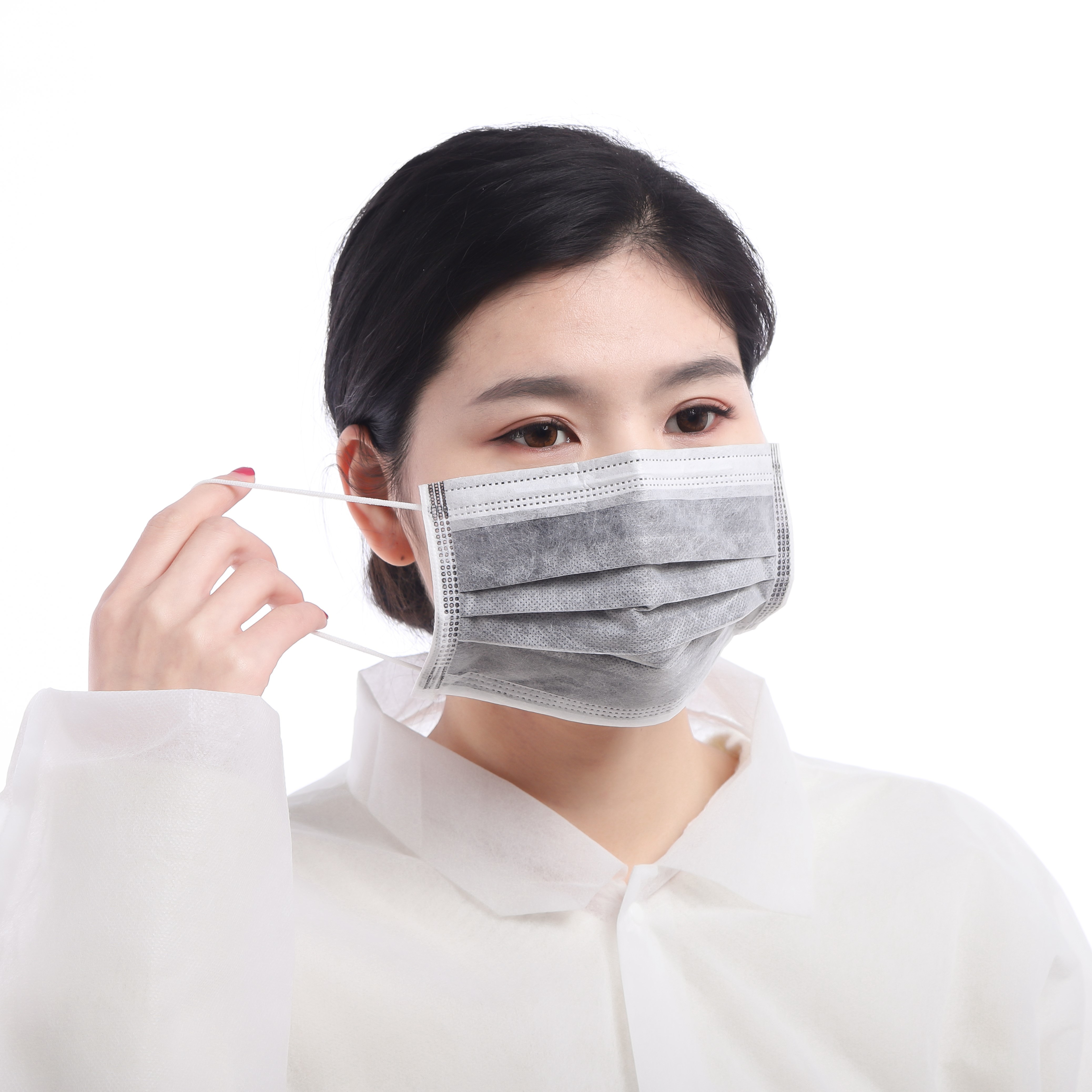 China Customized Carbon Filter Face Mask Liquid Proof Non Stimulating Feeling wholesale