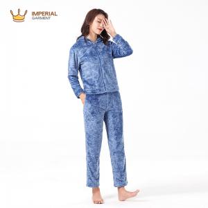 China Women Plus Size Women 100_polyester Luxury Fleece Sleepwere Winter girls sleepwear pajamas wholesale