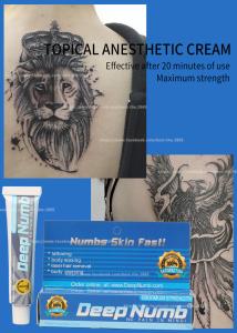 China Topical Deep Numb Tattoo Anesthetic Cream For Permanent-Makeup Lidocaine Numb Cream wholesale