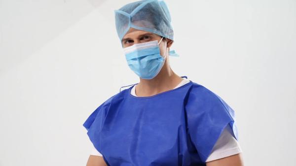 S&J Disposable Patient Gown Eco Friendly Non Woven Medical Gown Sterile