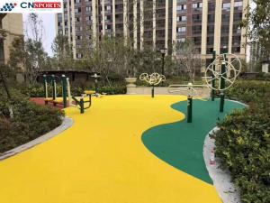 China Jogging Track EPDM Rubber Flooring Yellow EPDM Playground Surface wholesale
