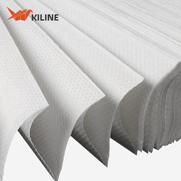 Quality White V Fold Quilted Paper Hand Towels 220x225mm 40gsm for sale