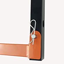 6-Level Wall Mount Lumber Storage Metal Rack Perfect for Everyday and Organizing Wood