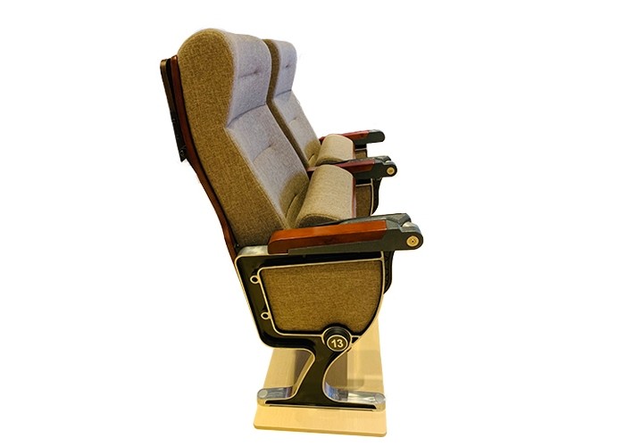 Ergonomic 120mm Lecture Theatre Seating With Wooden Outback