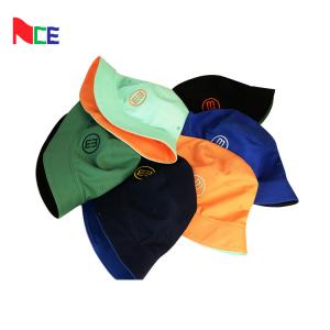 China Double Sided Fisherman Bucket Hat With Embroidery Tag Pantone Color Card wholesale