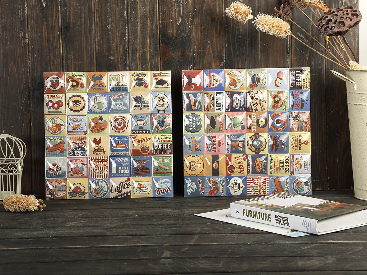 300x300mm Background Wall Tile For Kitchen And Decorative Ceramic Rustic Tiles For Bathroom