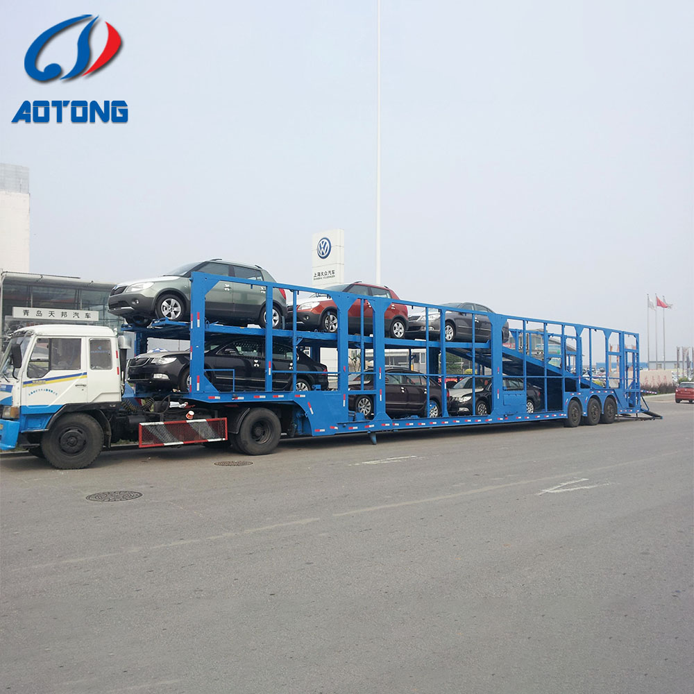 Truck Trailer Manufacture 4 8 10 Cars Carrier Semi Trailer with Max Payload 30000KG