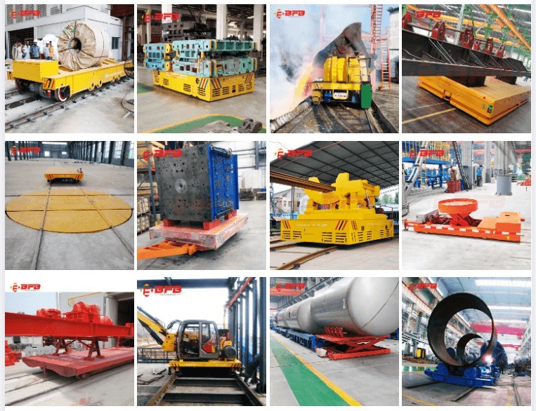 Heavy Duty Industrial No Powered Trailer On Rails Or Ground Mnufacturer