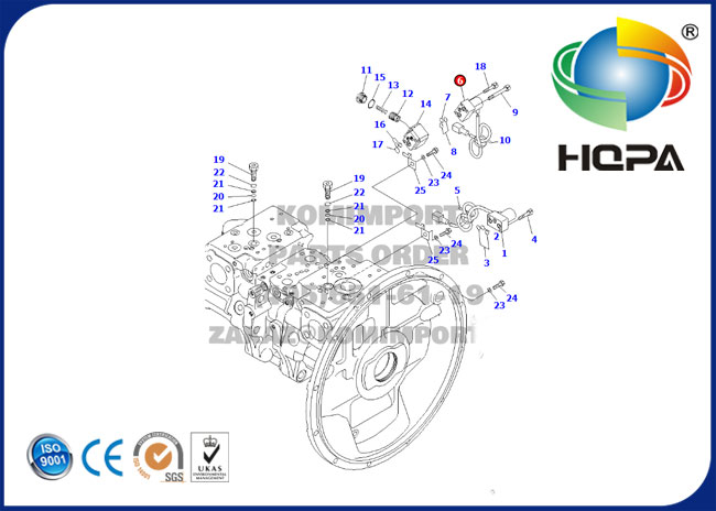 702-21-57500 7022157500 Hydraulic Pilot Valve PC300-8 PC350-8 PC400-7
