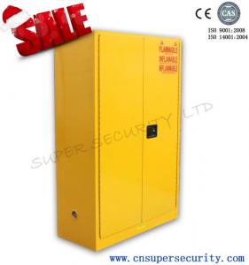 China Lab Safety Flammable Storage Cabinet With New Paddle Lock Liquid-tight Containment Sump wholesale