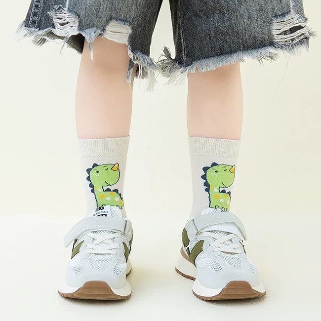 Custom Jacquard Cute Cartoon Socks Comfortable Kids Children Cotton Socks
