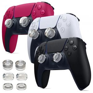 China Universal Crystal Clear Soft Liquid Silicone Thumb Grip Caps For PS5/ PS4/ PS3/ Switch Pro/Xbox One/Series X/S on sale