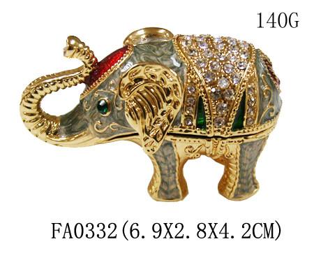 Indian elephant decorated Custom Made Jewelry Boxes animal gift box for jewelry