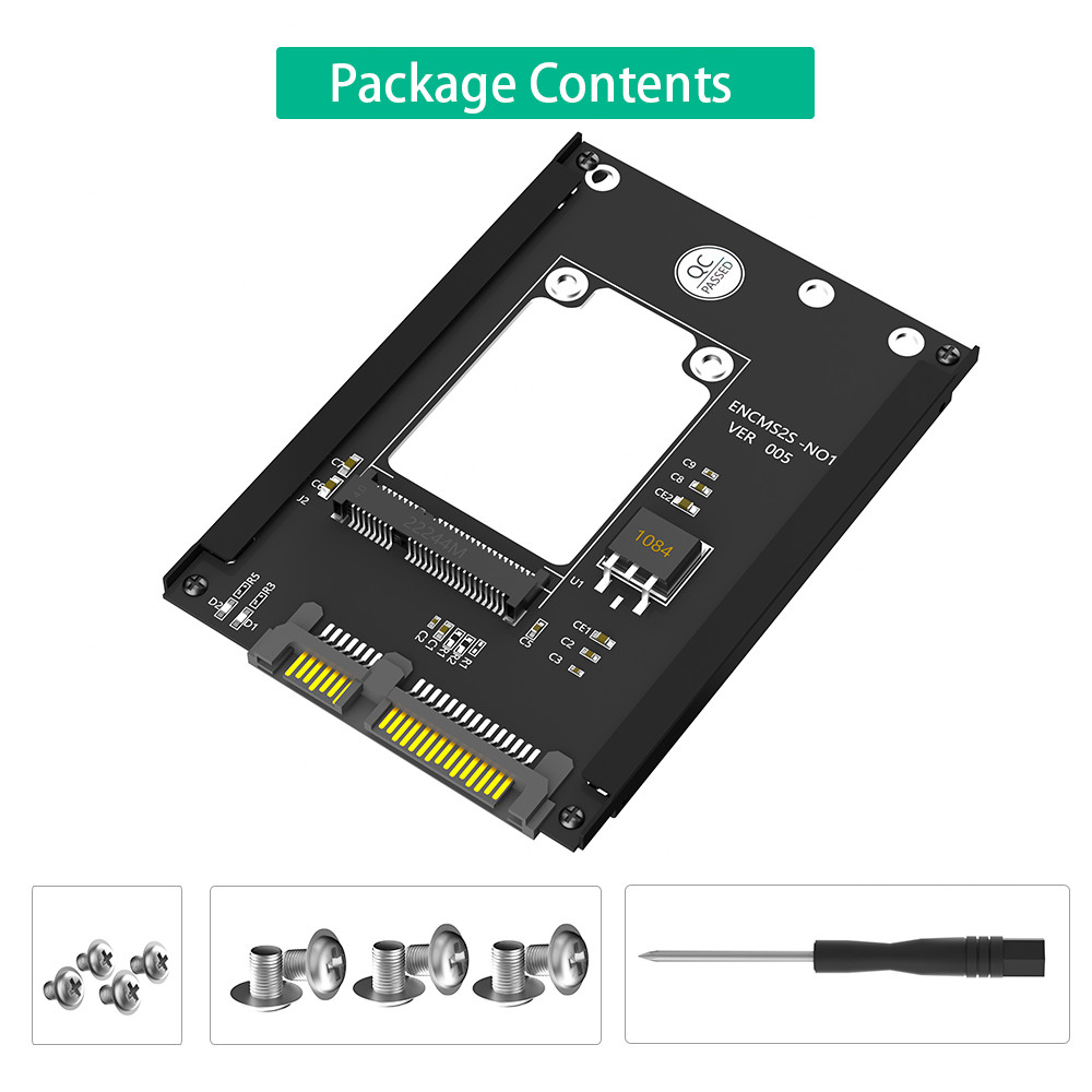 2.5" SATA 3.0 22PIN To mSATA SSD Adapter Converter Card 6Gbps In Stock