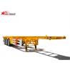 Buy cheap 40ft Skeletal Container Trailer Straight Beam Tri Axle Mechanical Suspension from wholesalers