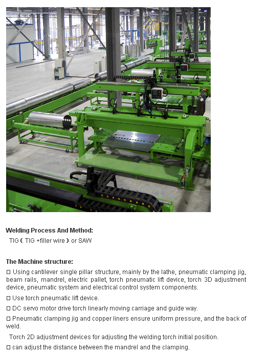 220V 380V Automatic Solar Water Heater Tank Welding Production Line Lathe Controlled