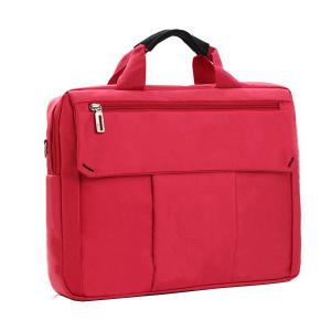 China Polyester Durable Laptop Tote Bags for Women , Red / Grey Business Laptop Bags on sale
