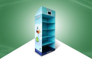 China Five Shelf Pop Cardboard Display Stands  Toys Fixed With Tv Player wholesale