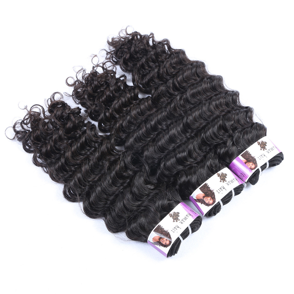 Black Rose wholesale grade 7A Deep Wave peruvian virgin human hair