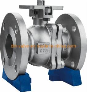 China ANSI CLASS 150-900 Straight Through Type Flange End Ball Valves with High Mount Pad wholesale