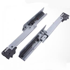 China 45kg Soft Close Drawer Slide Rail 18 Inch 100lb Telescopic Drawer Runners For Cabinet wholesale