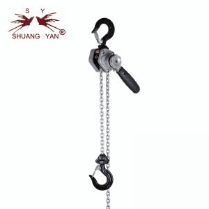 China 0.25 Ton Double Ratchet Pawl Aluminum Lever Chain Hoist With Tool Bag wholesale