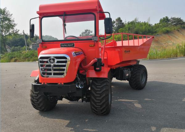 Quality All Terrain 30HP Mini Articulated Dump Truck 22kw 2 Ton Capacity Strenthed Chassis for sale