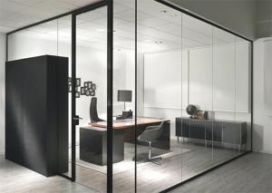 China Popular Modern Office Glass Partition Walls Office Space Seperation wholesale