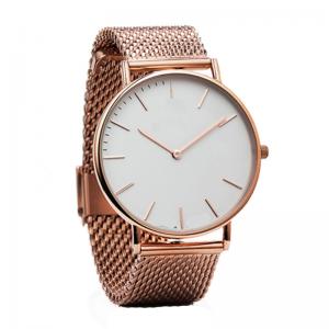 China Rose Gold Mens Stainless Steel Watches Singapore Movement Quartz Sr626sw wholesale