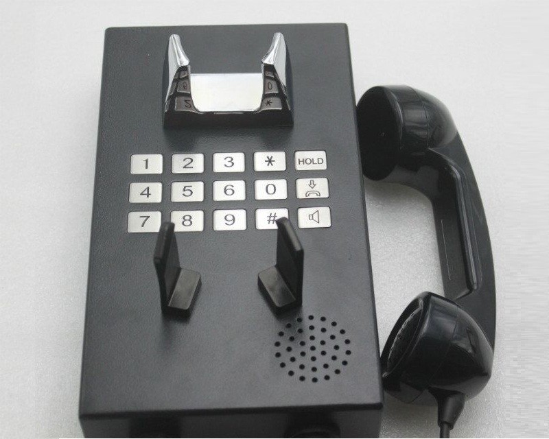 Stainless Steel Inmate Telephone For Jail And Prison , Wall Mounted IP Phone