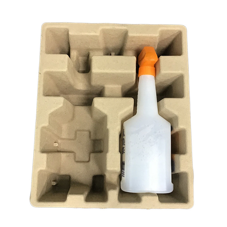Compostable Recycled Paper Tray Dry Pressed Ecofriendly SGS Approved