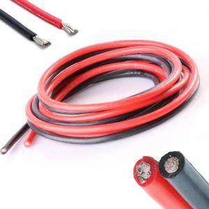 China Red UL3223 Silicone Rubber Coated Wire , Flexible Rice Cooker Wire Weather Resistance wholesale