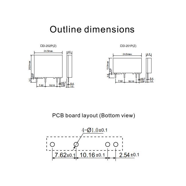 Non-Zero Cross Solid State Relay 2A 12V Single Phase SSR For CNC Robot YS-2F12D-202P