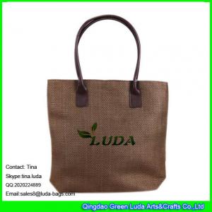 China LUDA ladies straw fashion handbag economic paper straw tote bag on sale