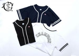 China 3D Print Baseball Team Jersey T Shirt Unisex Arc Bottom Stylish Designed Fabric Tees wholesale