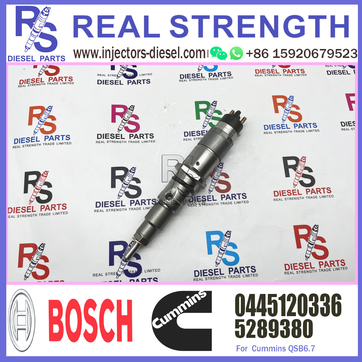 5289380 BOSCH Diesel Injector 0445120336 For Cummins ISB QSB6.7 6.7L